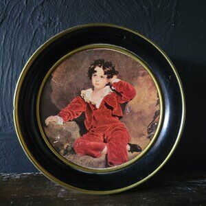 Vintage Tin with Removable Ends for Hanging The Blue Boy & Master Lambton